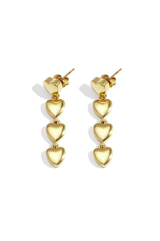 Elegant Dangle Earrings for Women - Silver & Gold