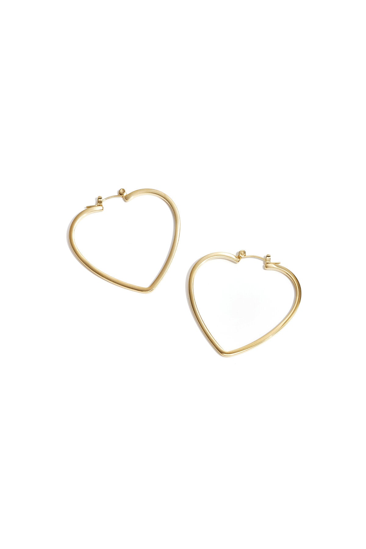 Elegant Heart-Shaped Hoop Earrings for Everyday Glam