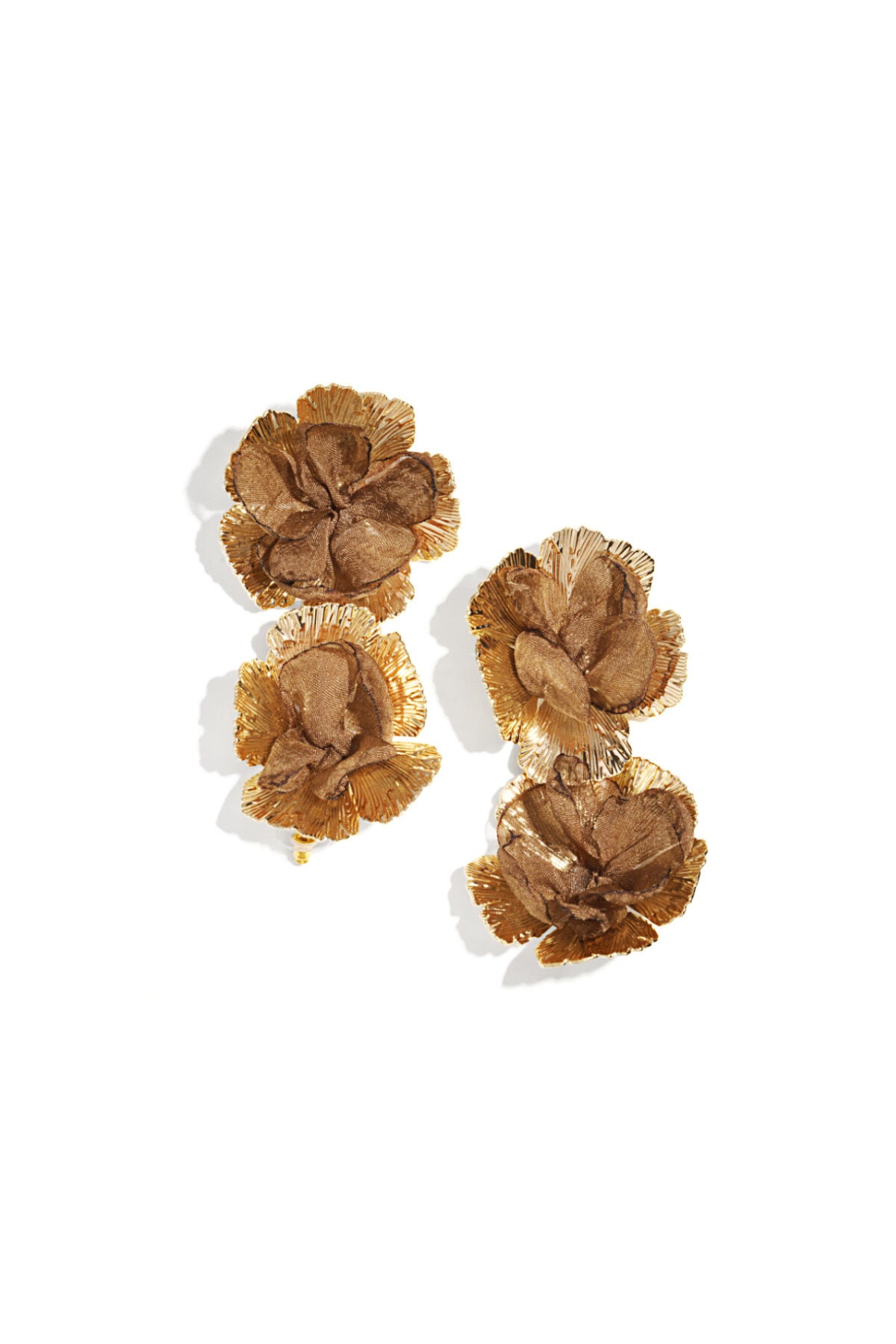 Luxurious Crimson & Dark Brown Drop Earrings for Women