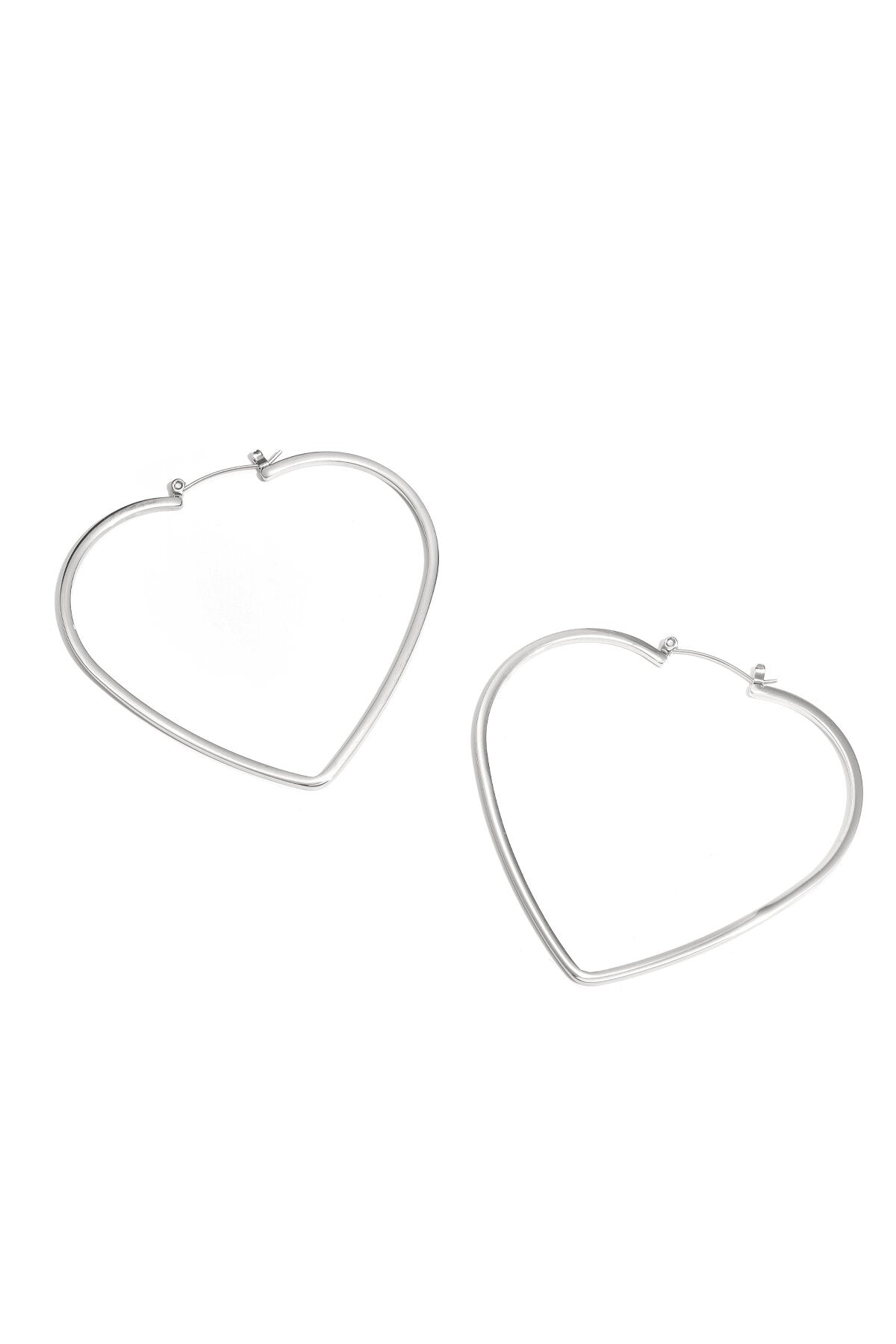 Elegant Heart-Shaped Hoop Earrings for Everyday Glam