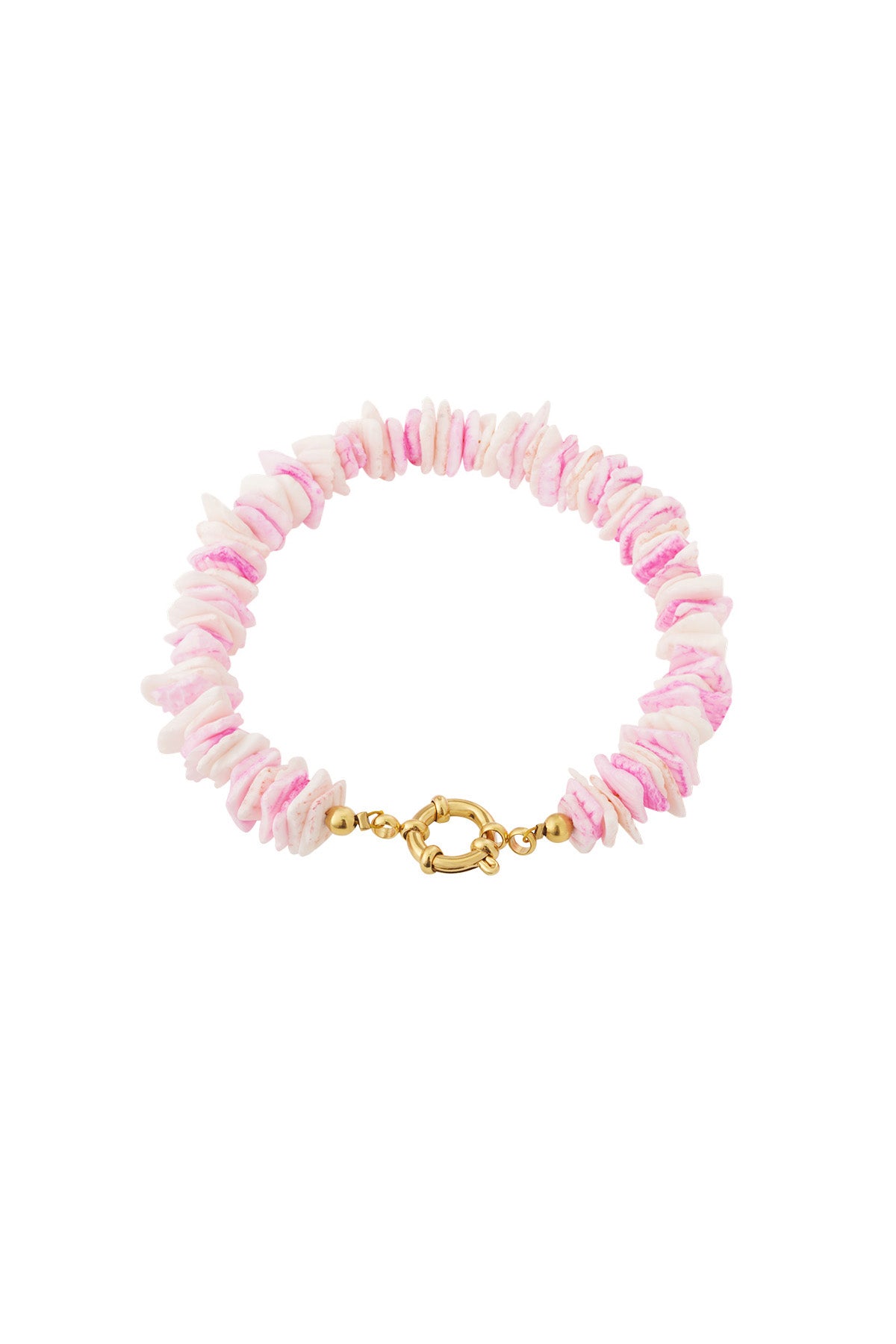 Charming Pink Beaded Bracelet for Spring