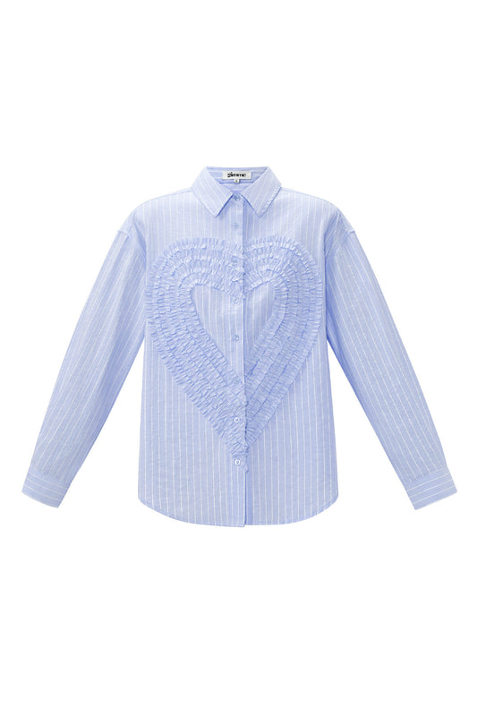 Elegant Cotton Striped Blouse for Spring/Summer