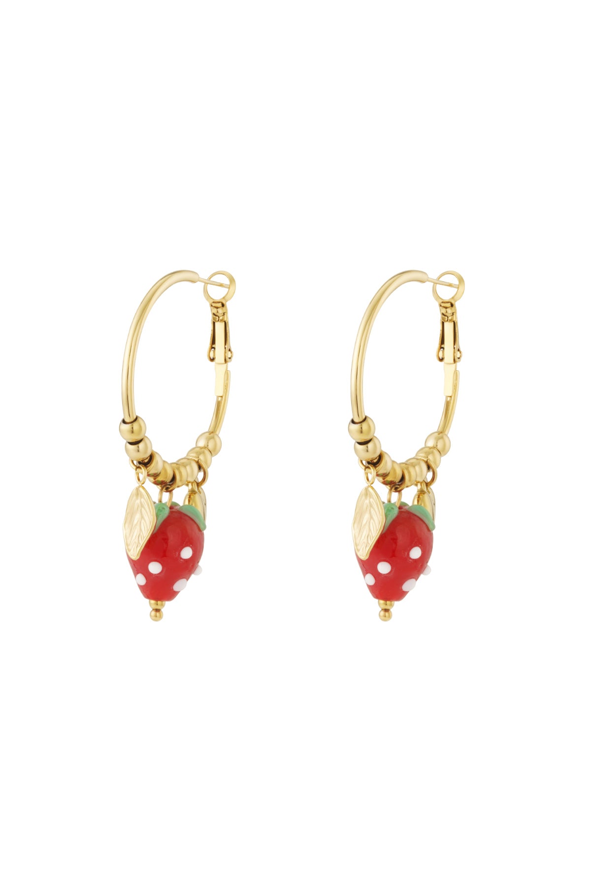 14K Gold Plated Simple Fruit Drop Earrings