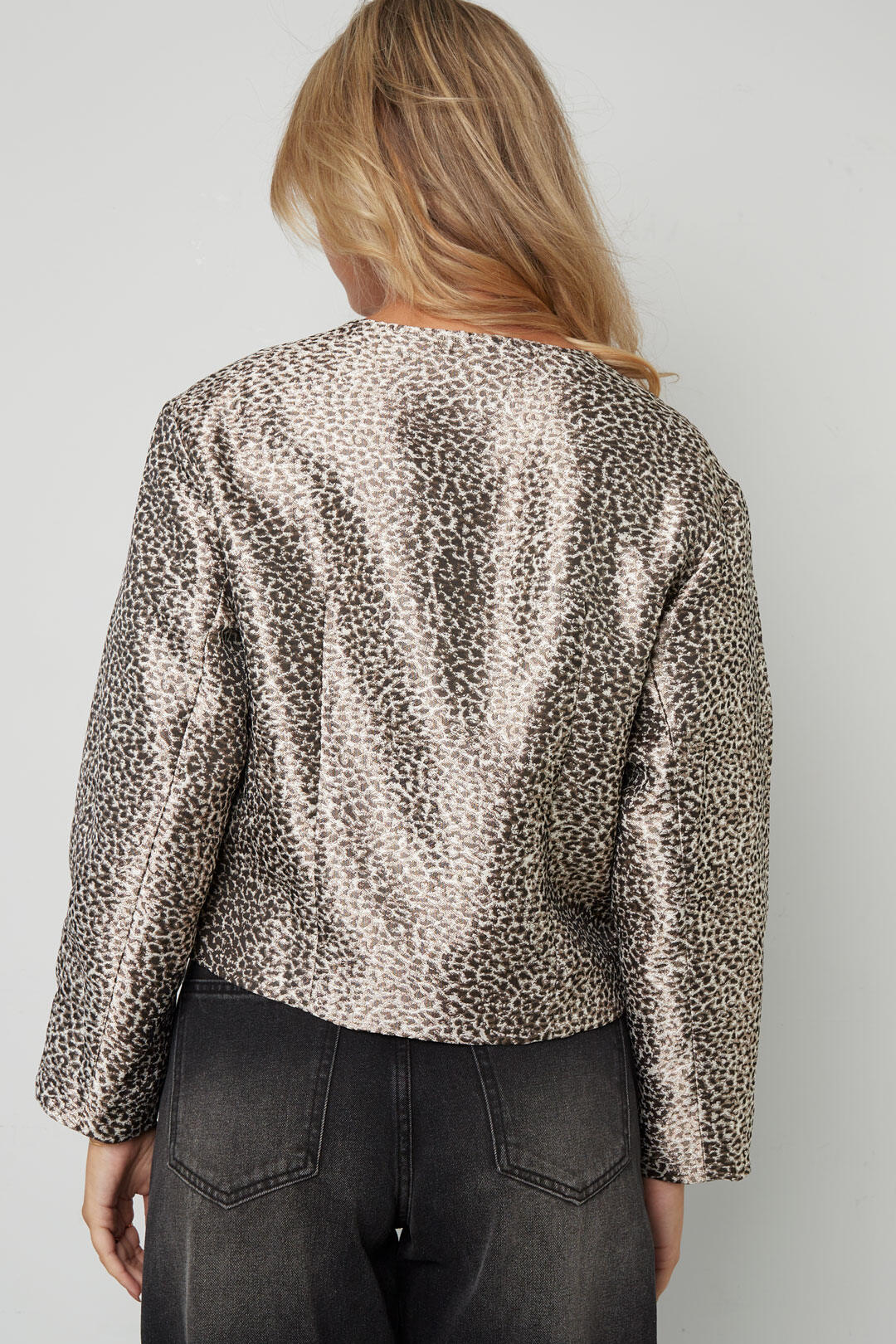 Elegant Floral Woven Jacket for Fall/Winter