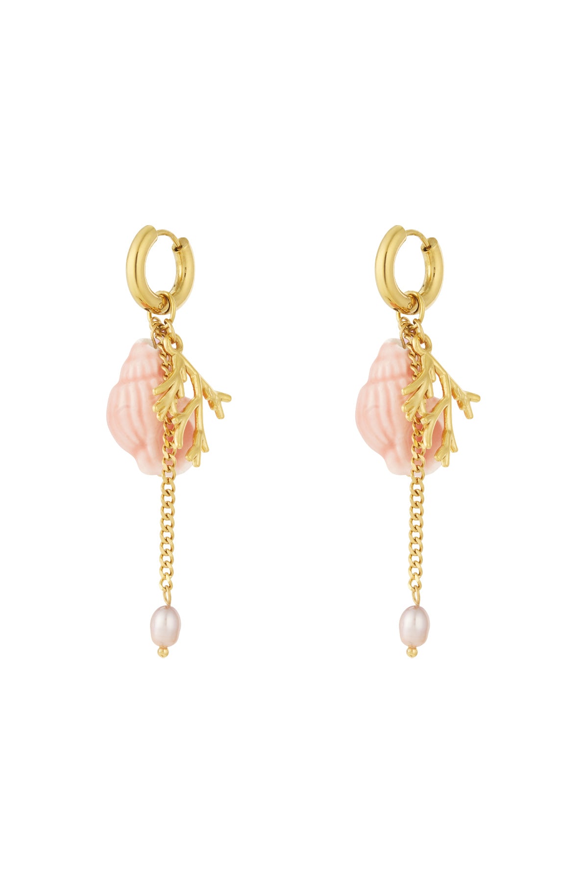 Stylish Pink & Baby Blue Drop Earrings for Spring/Summer