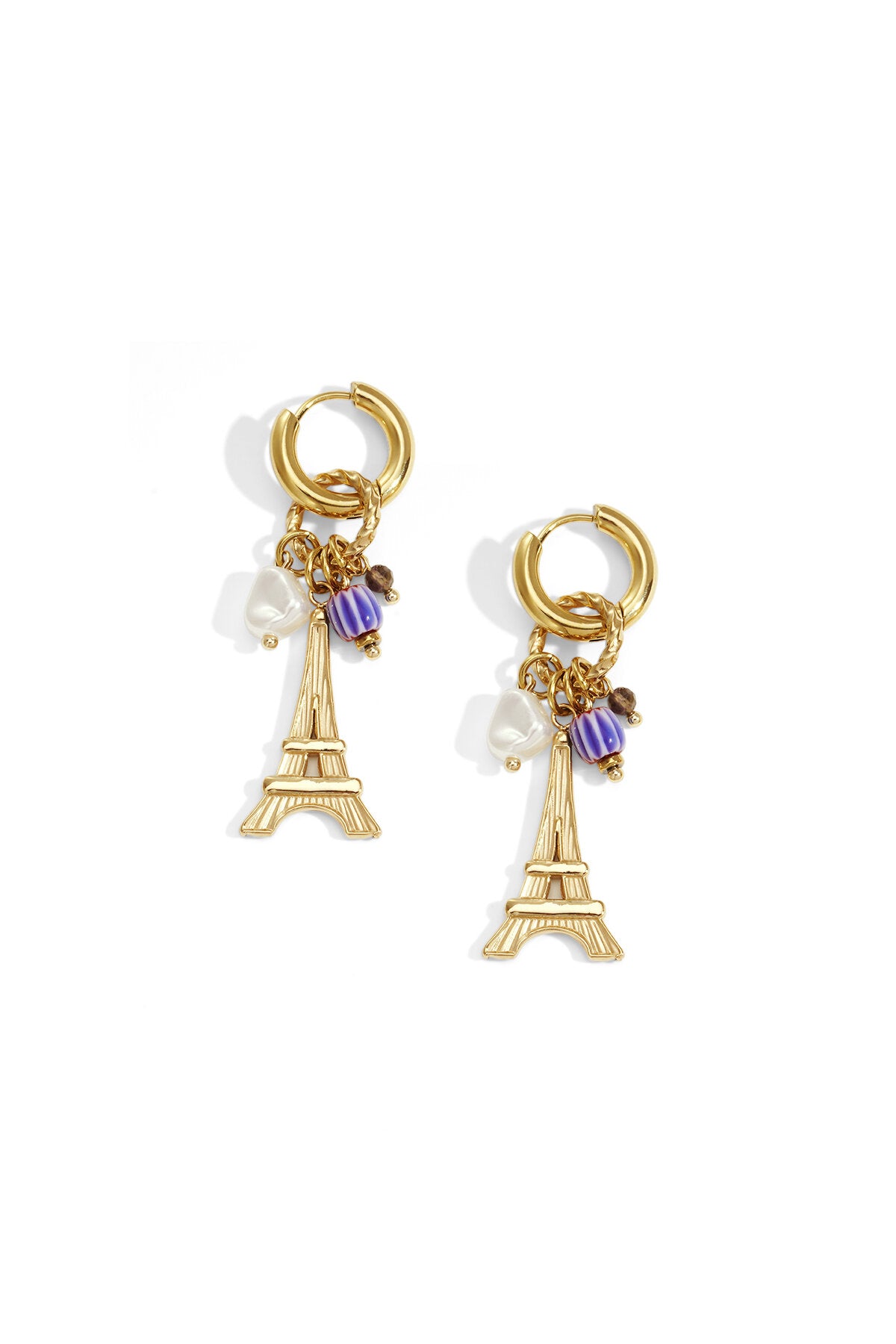 Stylish Gold-Toned Drop Earrings for Daily Wear