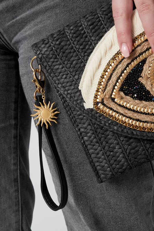 Elegant Gold Stainless Steel Keychain