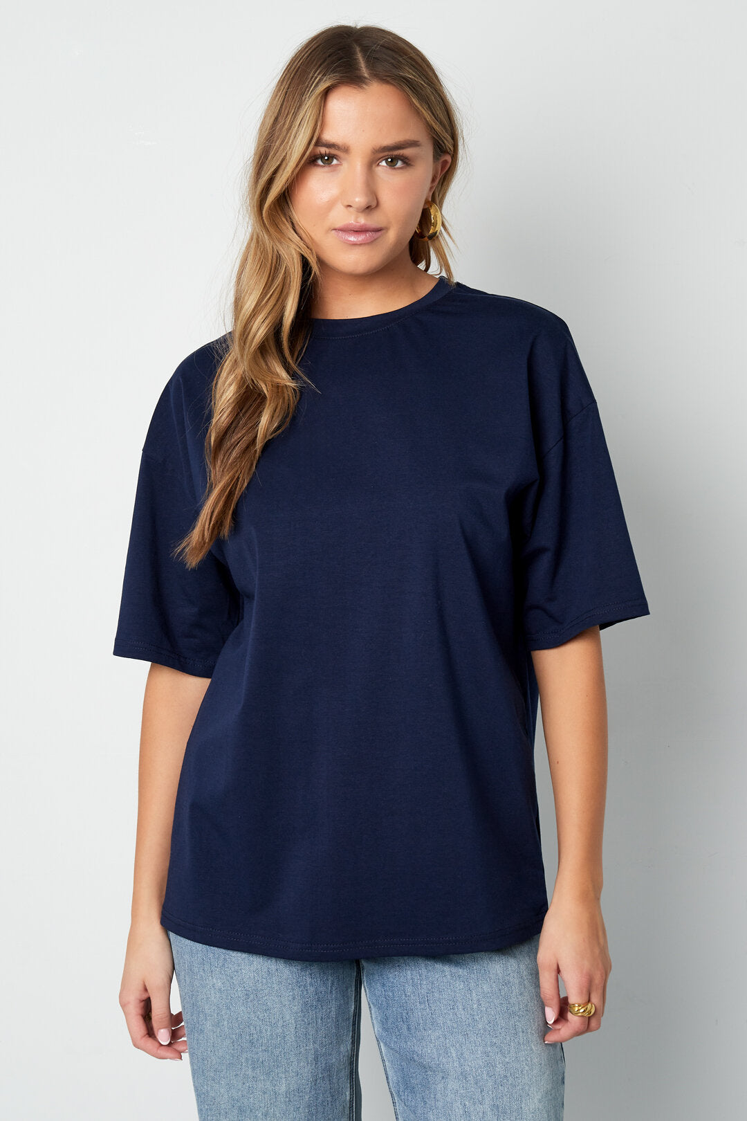 All-Fit Knitted Cotton T-Shirt in Vibrant Colors