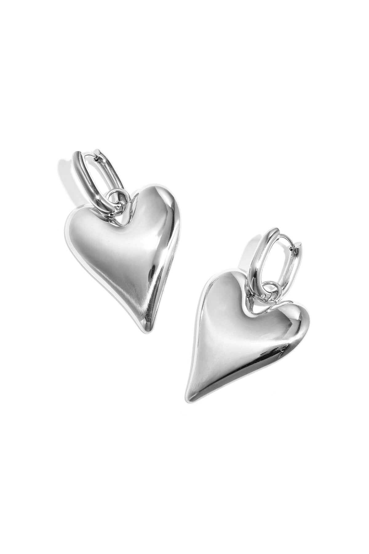 Elegant Heart-Shaped Drop Earrings for Everyday Glam