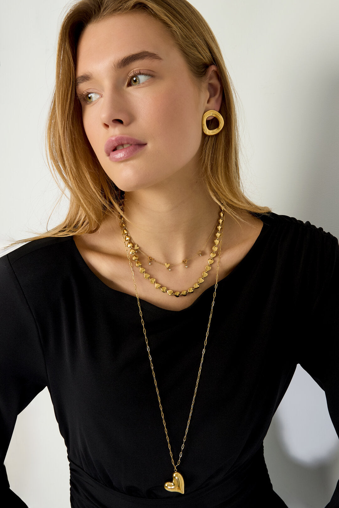 Elegant Heart Chain Necklace for Daily Wear