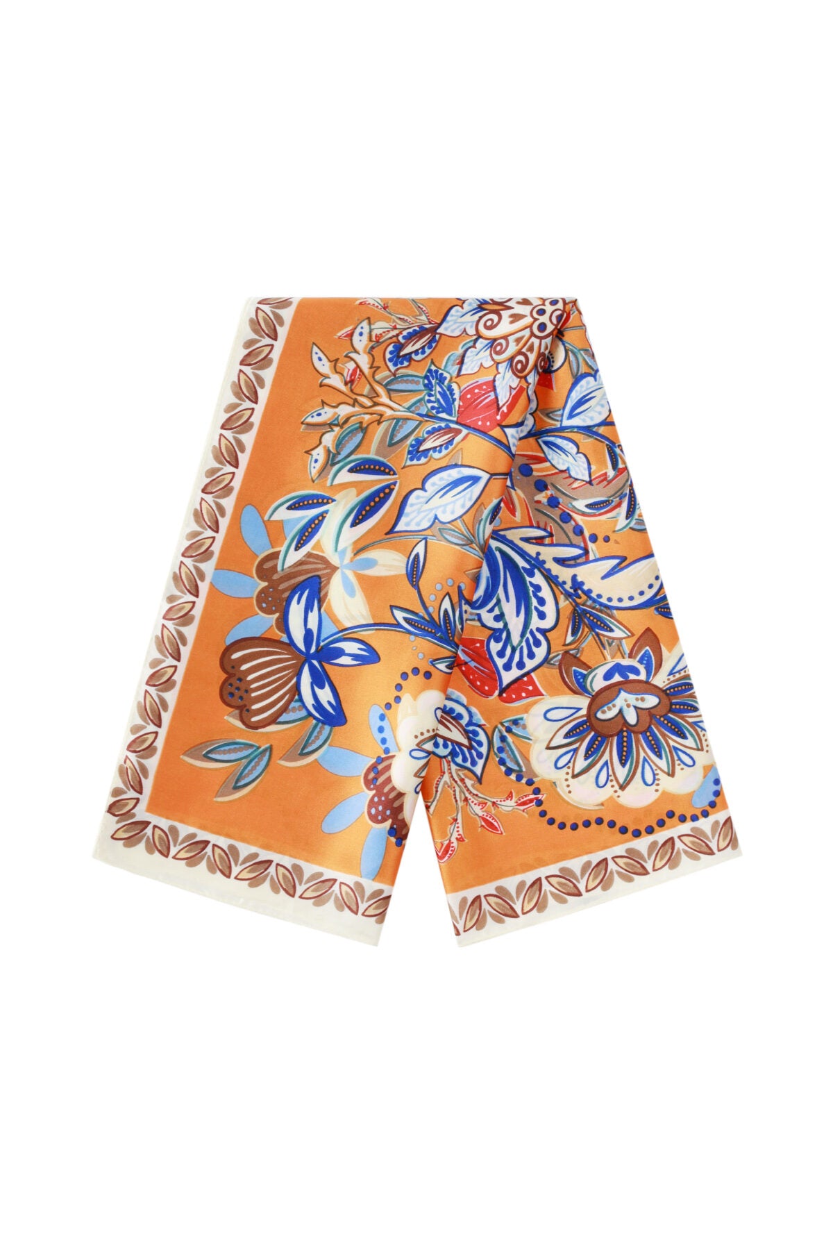 Stylish Orange & Red Summer Scarf for Women