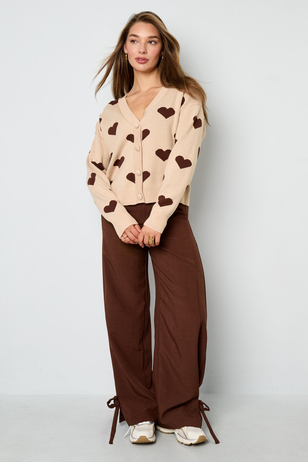 Cute Heart Knit Cardigan for Fall/Winter