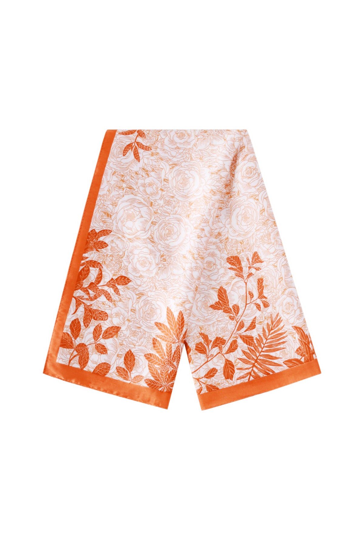 Elegant Khaki & Orange Summer Scarf for Women