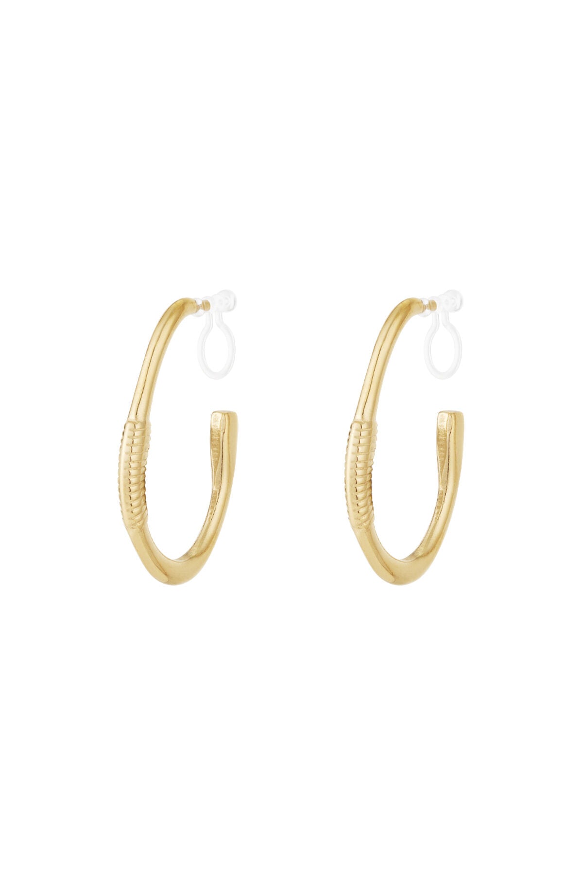 Stylish 14K Gold Plated Clip-On Earrings for Everyday Wear