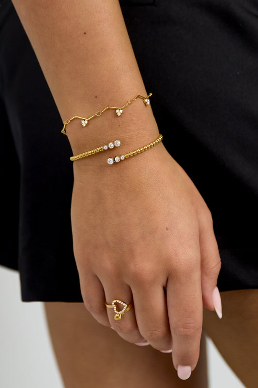 Elegant Heart Charm Bracelet for Women