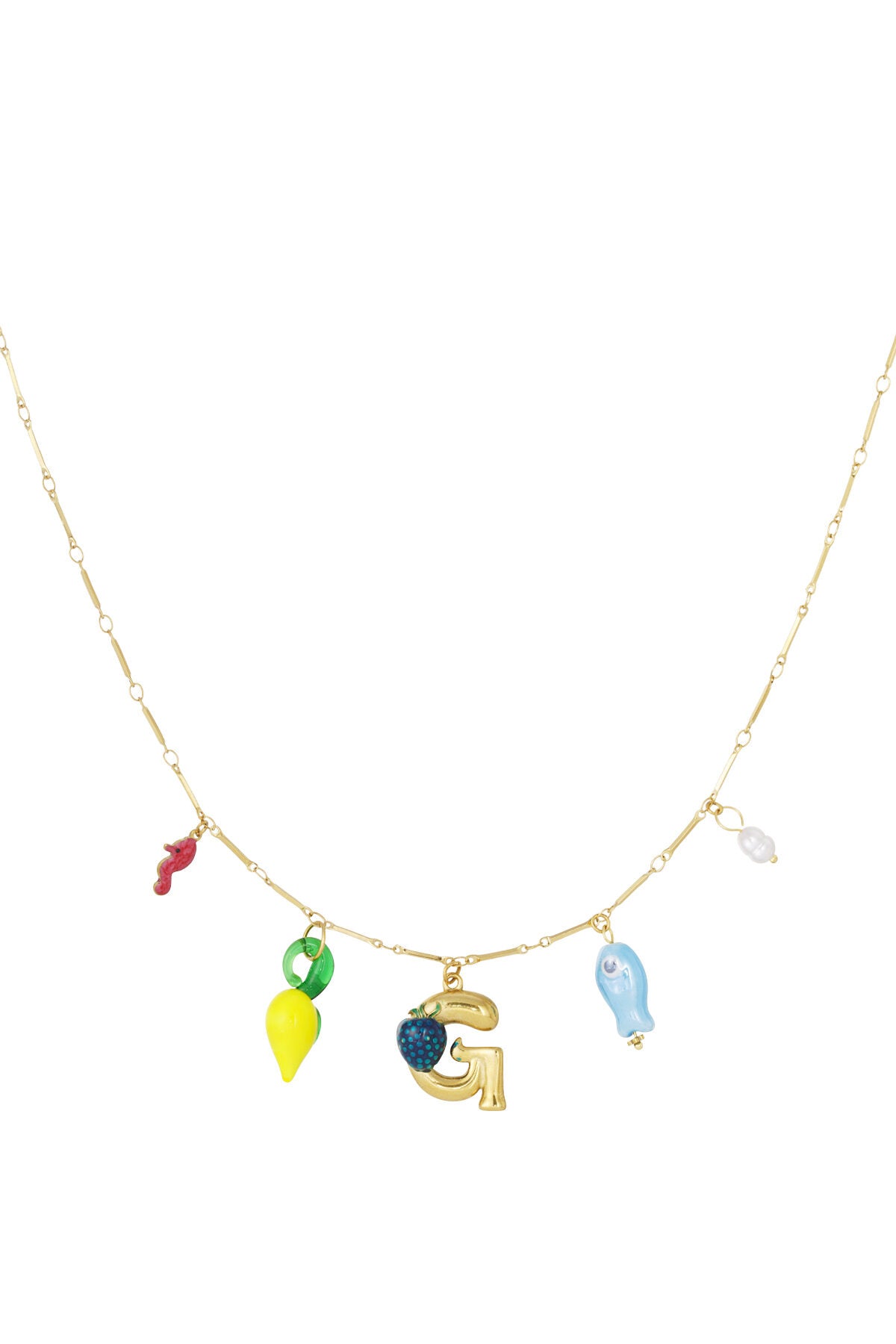 Elegant Letter Pendant Necklace for Spring/Summer