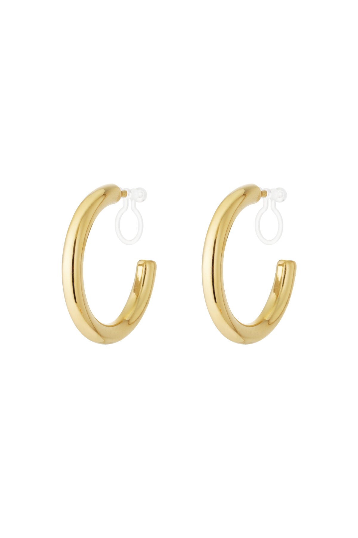 Elegant 14K Gold Plated Clip-On Earrings for Everyday Wear