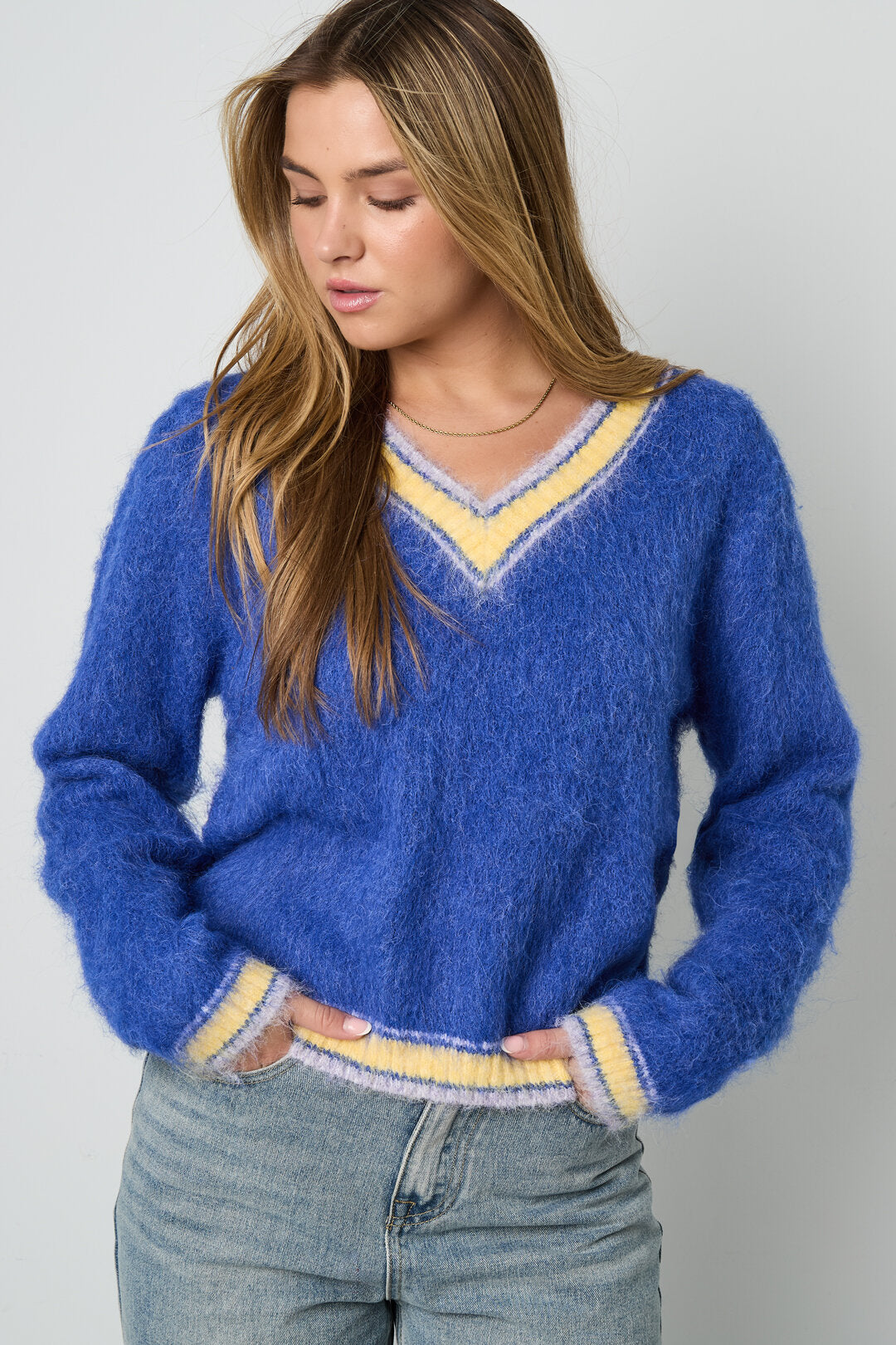 Cozy Wine Red, Blue, and Light Purple Knit Sweaters for Fall/Winter