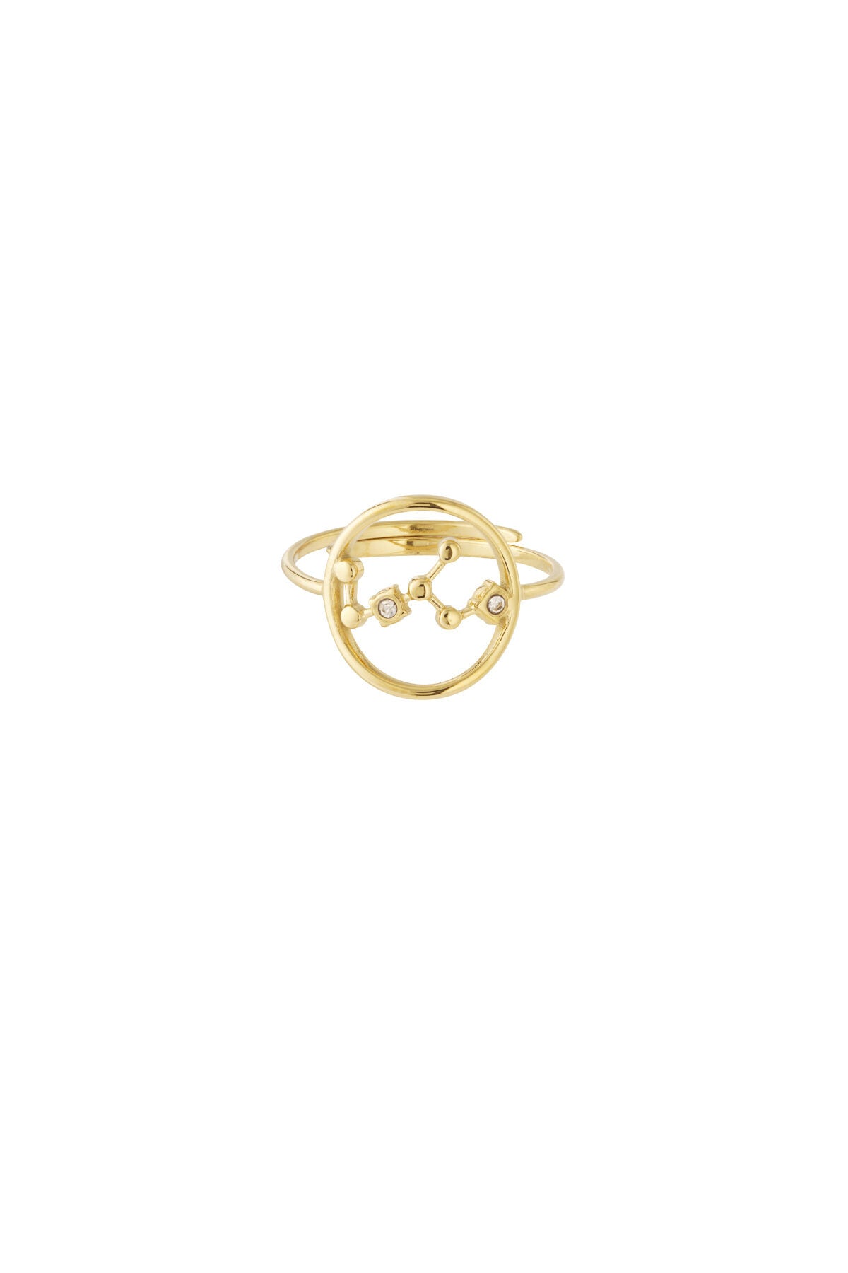 14K Gold Plated Zodiac Statement Ring for Women