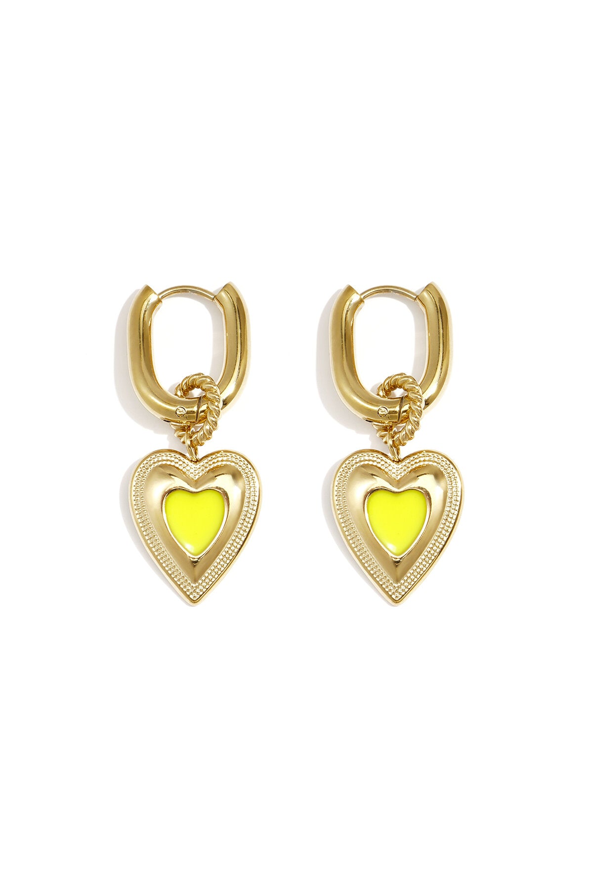 Stylish Heart-Shaped Drop Earrings for Everyday Wear