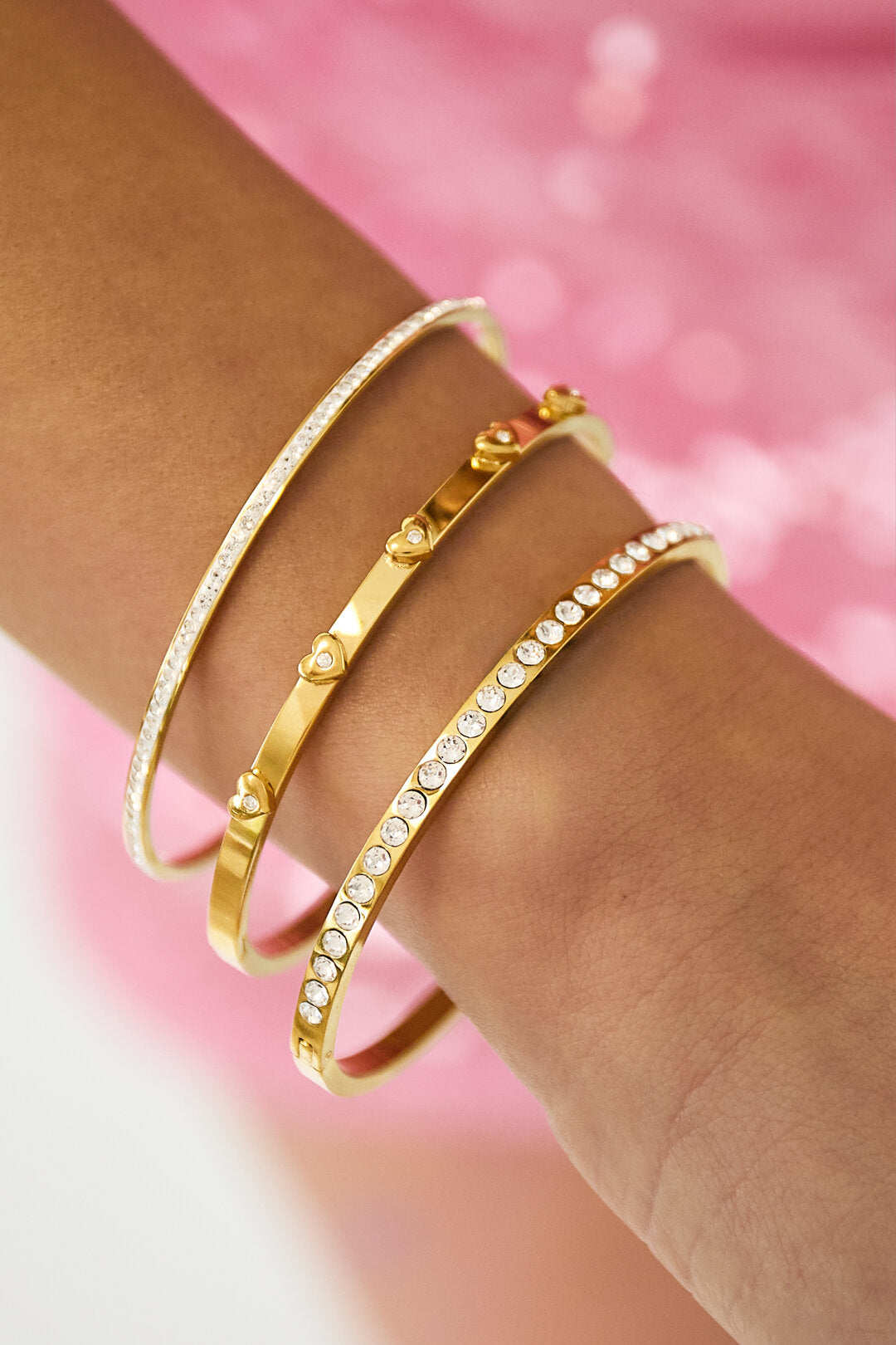 Elegant All-Fit Rhinestone Bangle for Everyday Sparkle