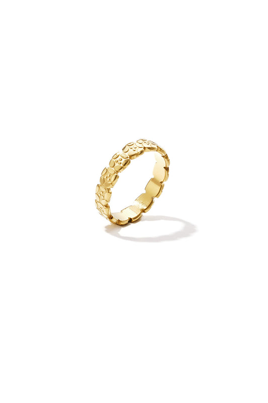 Elegant Gold Minimalist Flower Ring for Daily Wear
