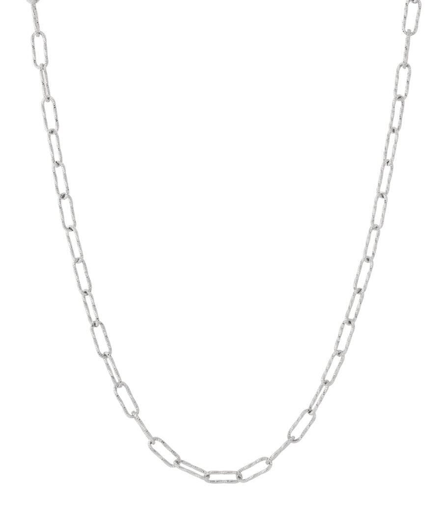 Elegant Long Necklace in Silver & Gold for Everyday Wear