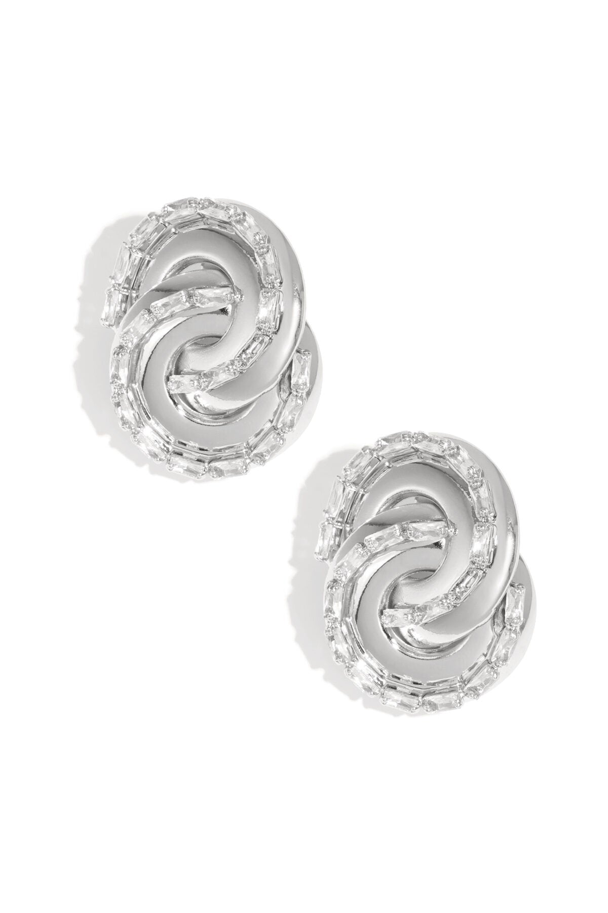 Elegant Irregular Shaped Stud Earrings - Luxurious Party Accessory