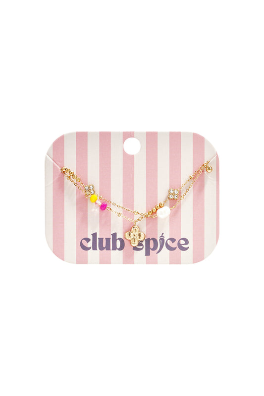 Elegant Gold Multi-Layer Charm Bracelet for Women