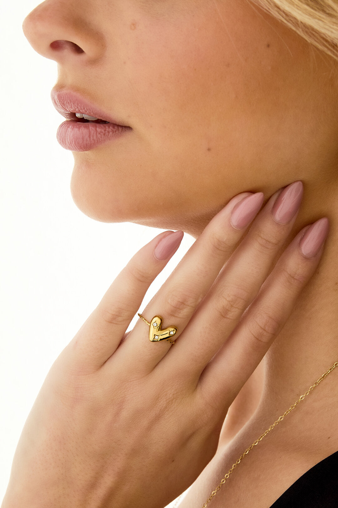 Elegant Adjustable Gold Statement Ring