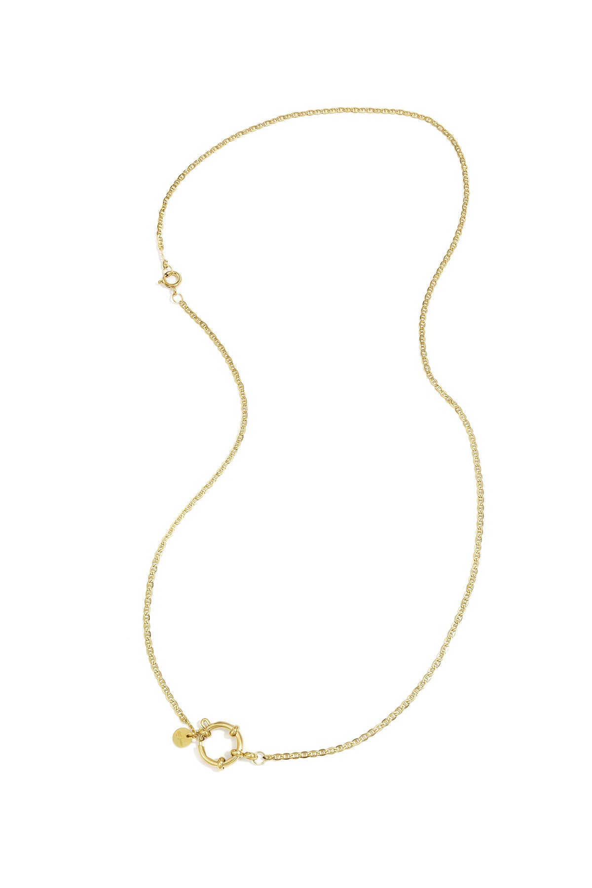 Elegant Gold-Color Stainless Steel Chain Necklace for Women