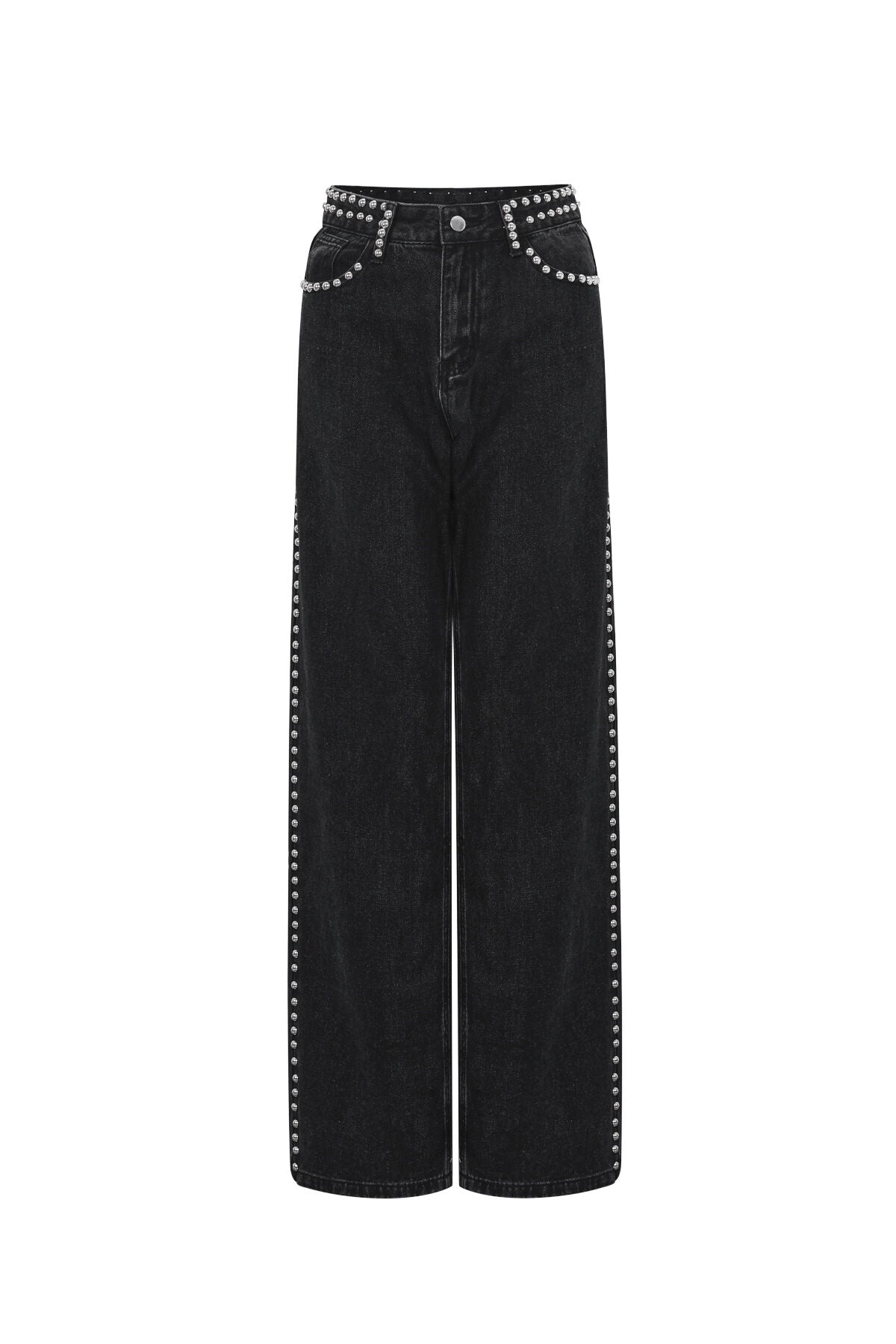 Stylish Black Straight Denim Pants for All Fits