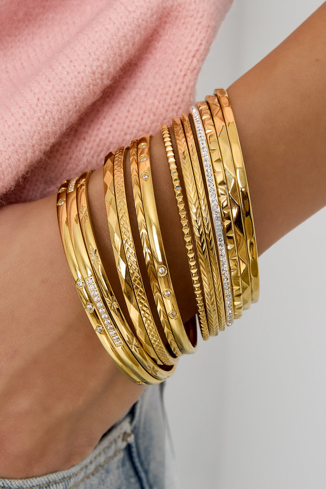 Elegant 14K Gold Plated Bangle for Everyday Glam