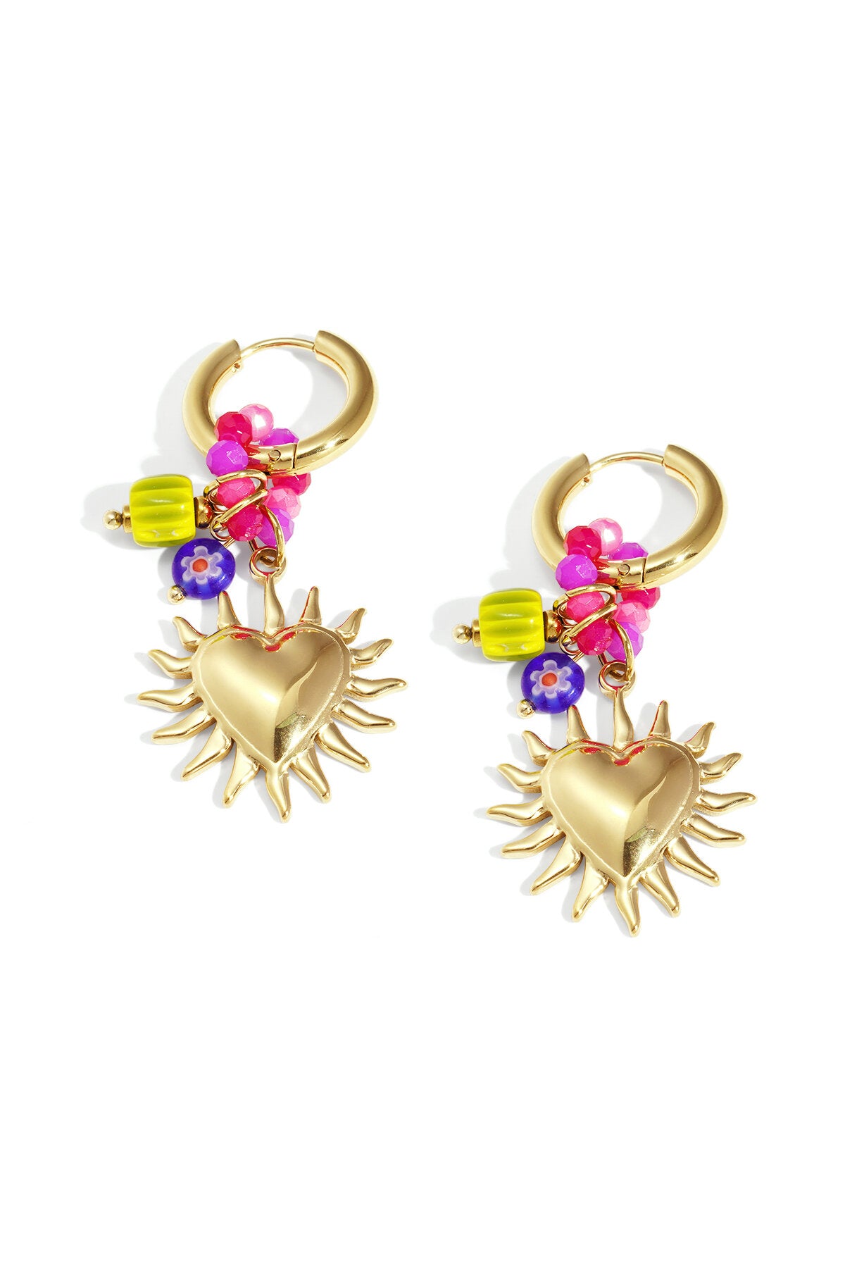 Elegant Heart Shaped Drop Earrings for Daily Wear