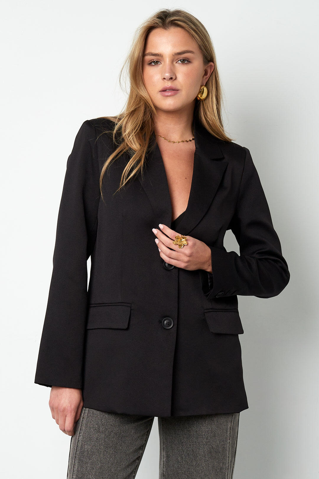 Elegant Ladies' Suit Set - Pink, Black, Cream