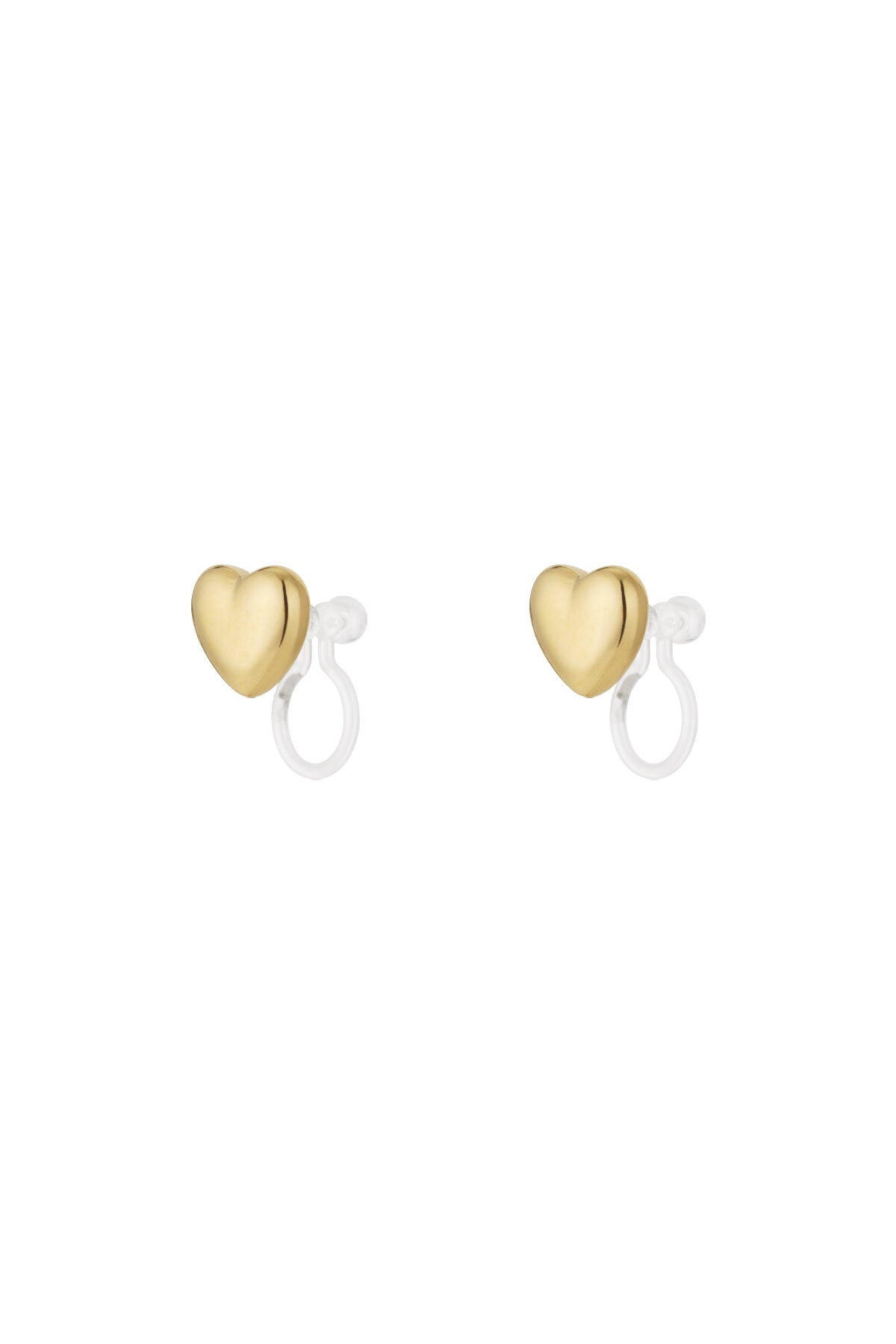 Stylish Heart-Shaped Clip-On Earrings for All Occasions