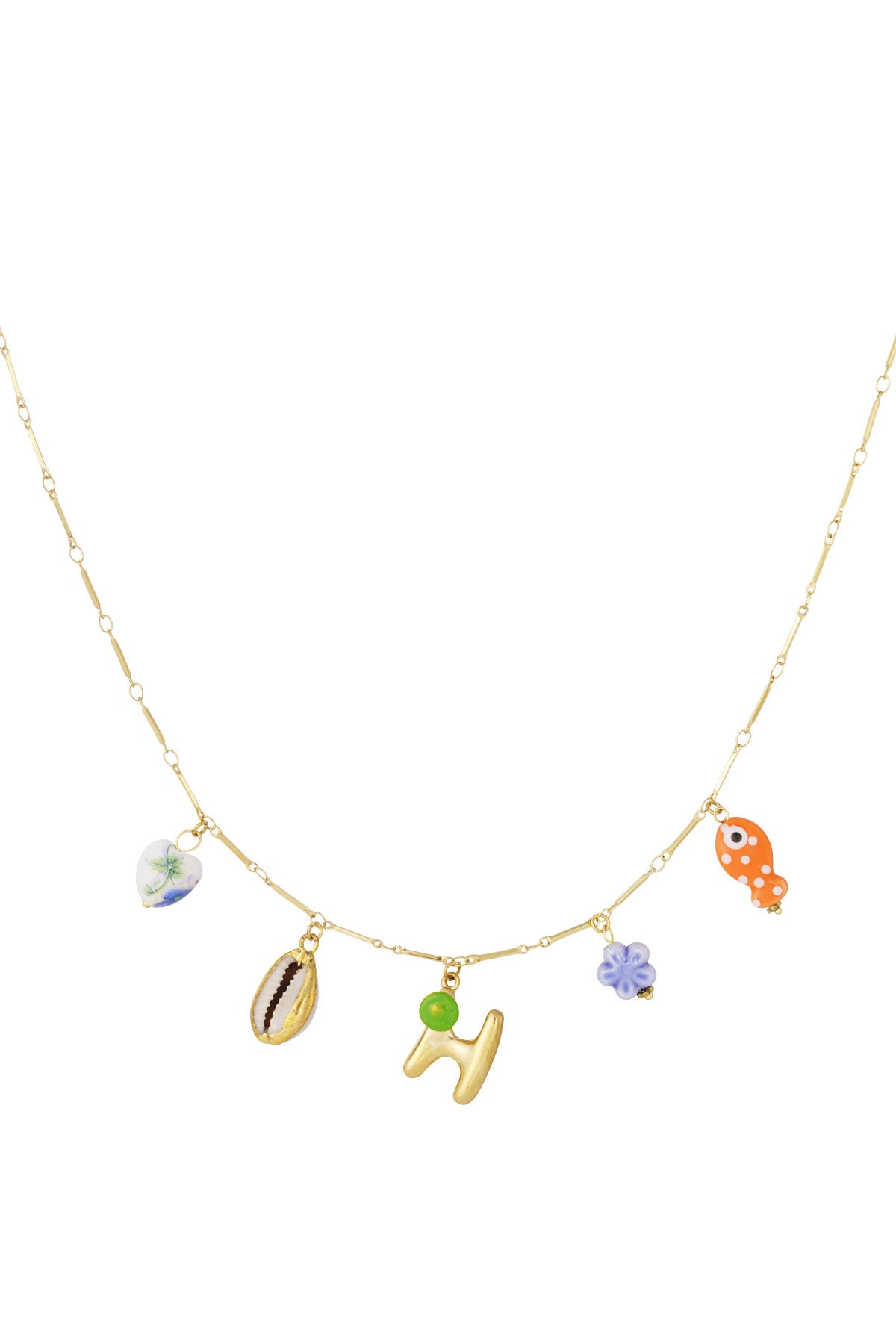 Elegant Letter Pendant Necklace for Spring/Summer