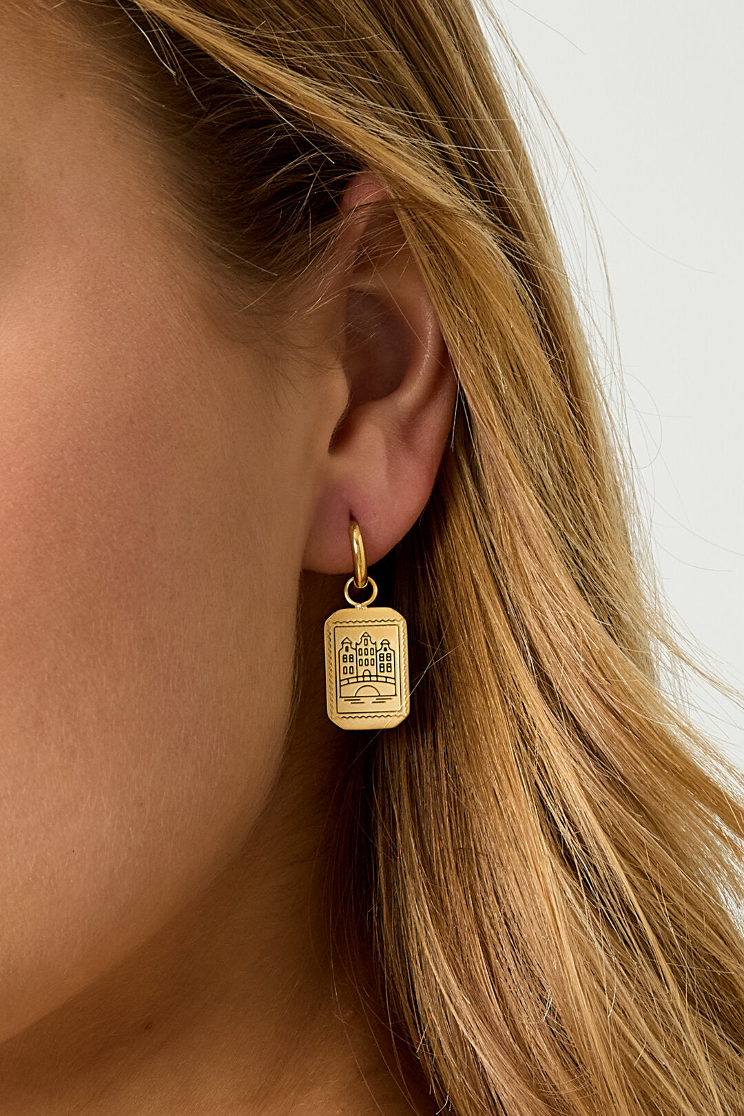 Stylish Rectangle Drop Earrings for Everyday Wear