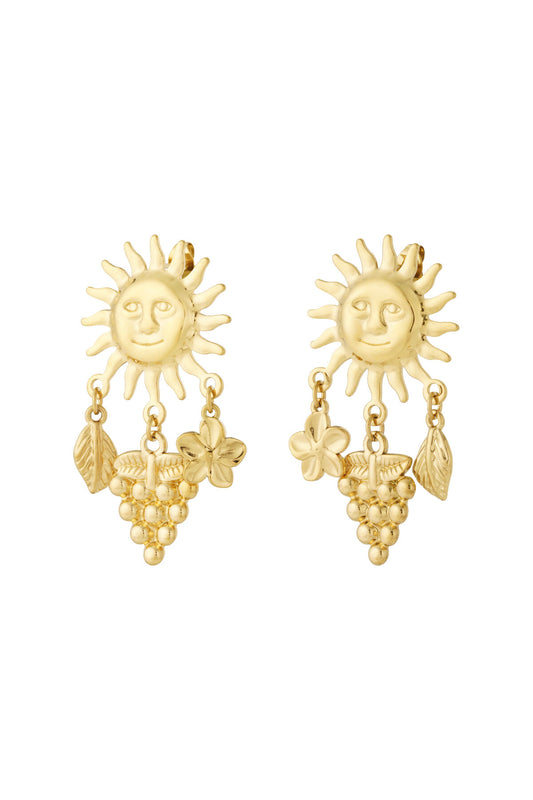 Elegant Gold Drop Earrings for Women - Simple and Stylish