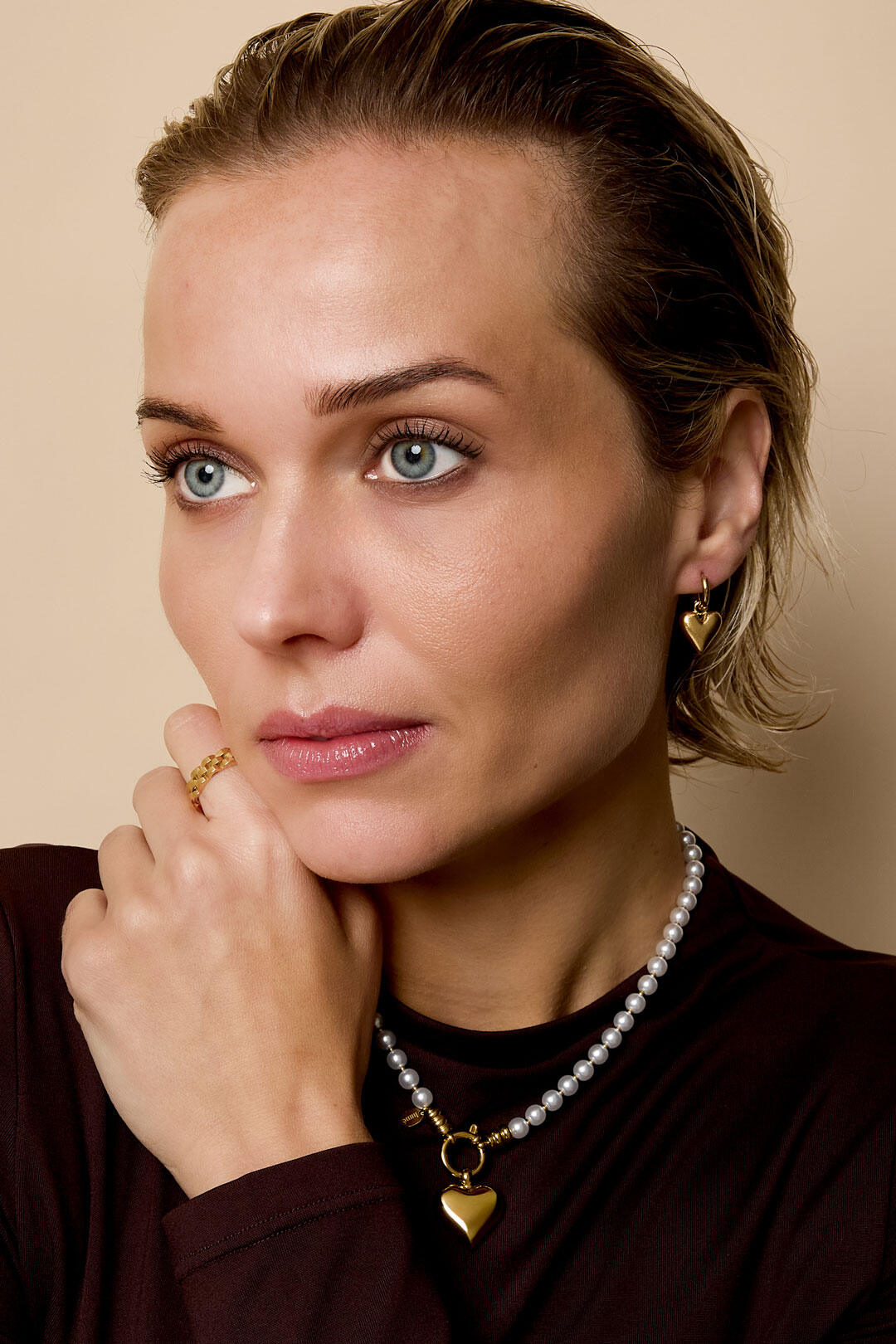 Elegant Heart-Shaped Drop Earrings for Daily Wear