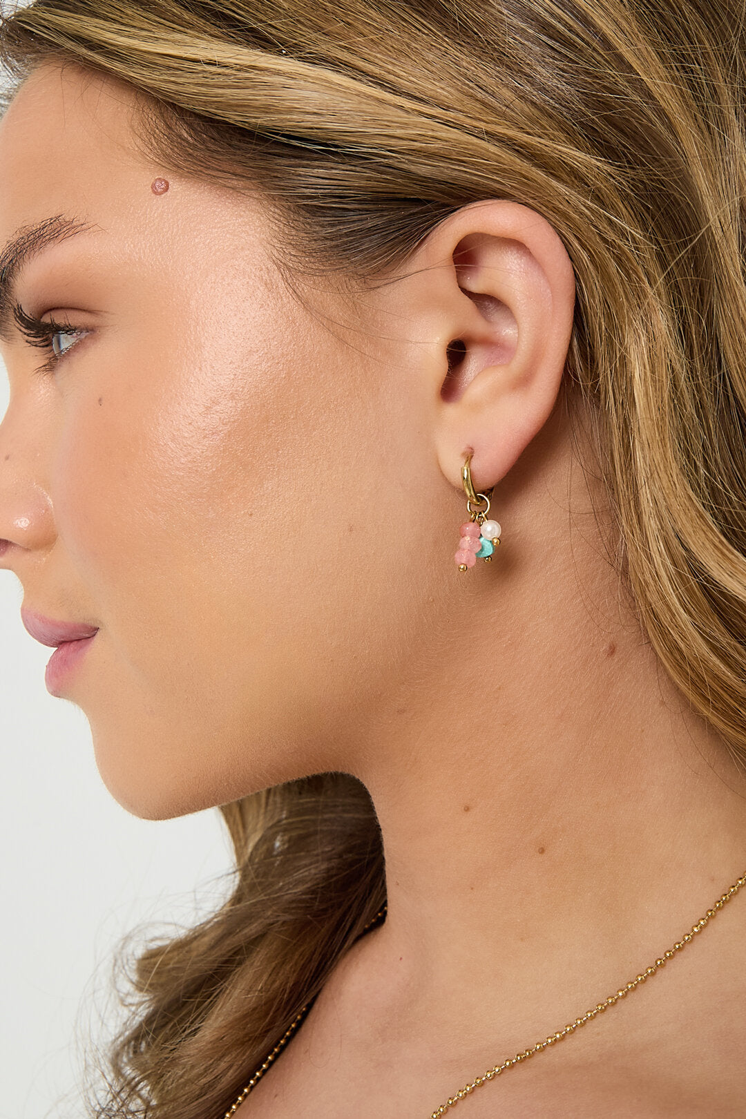 Stylish Polka Dot Beads Earrings for Spring/Summer