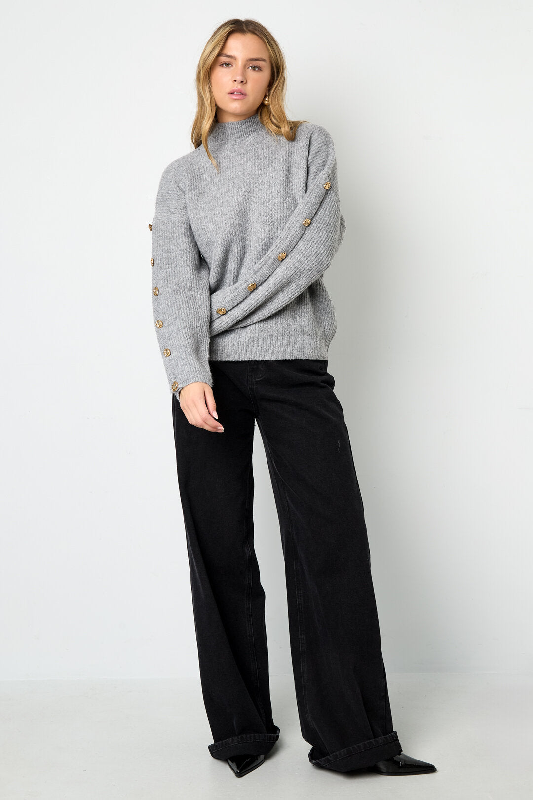 Cozy Knit Sweater for Fall & Winter in Trendy Colors