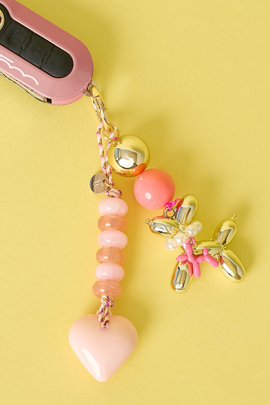 Charming Heart Bag Charms for Spring/Summer