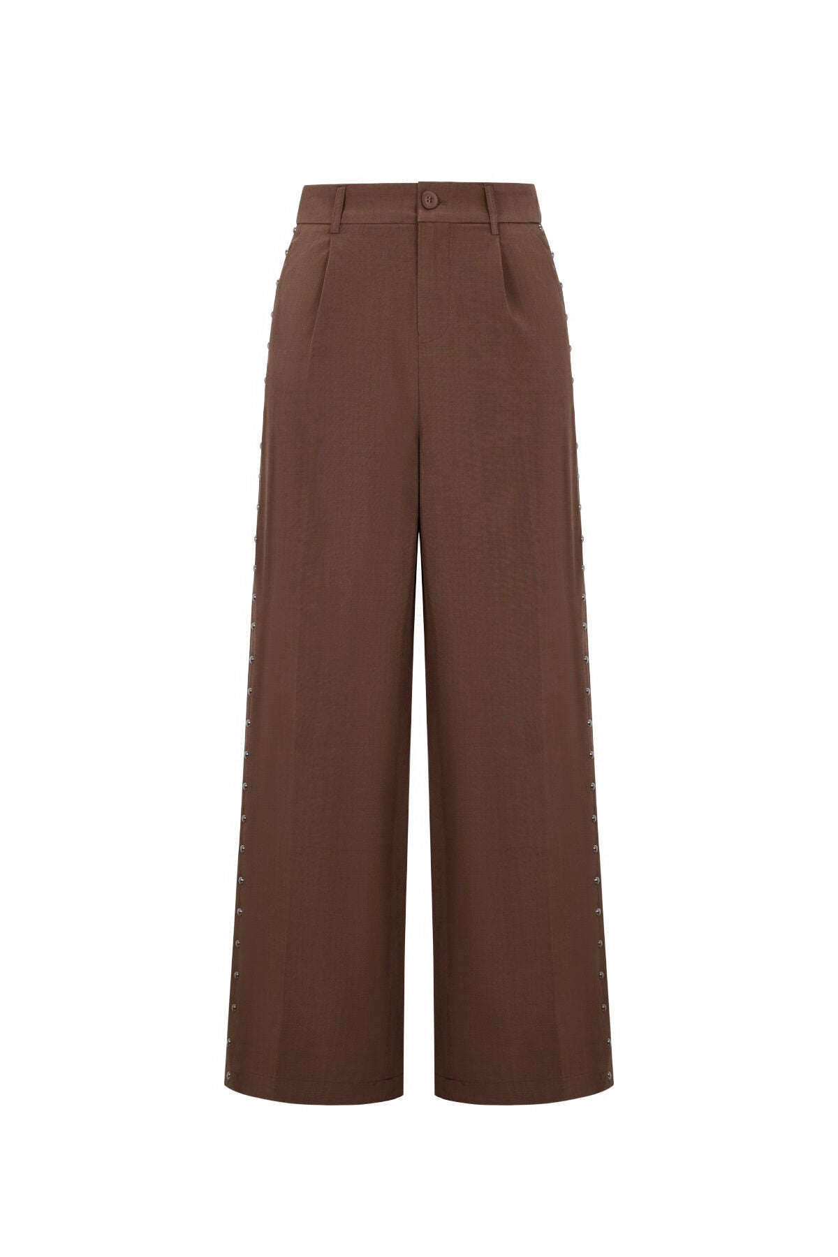 Elegant Wide Leg Pants for Women - All Fit, Mid Waist