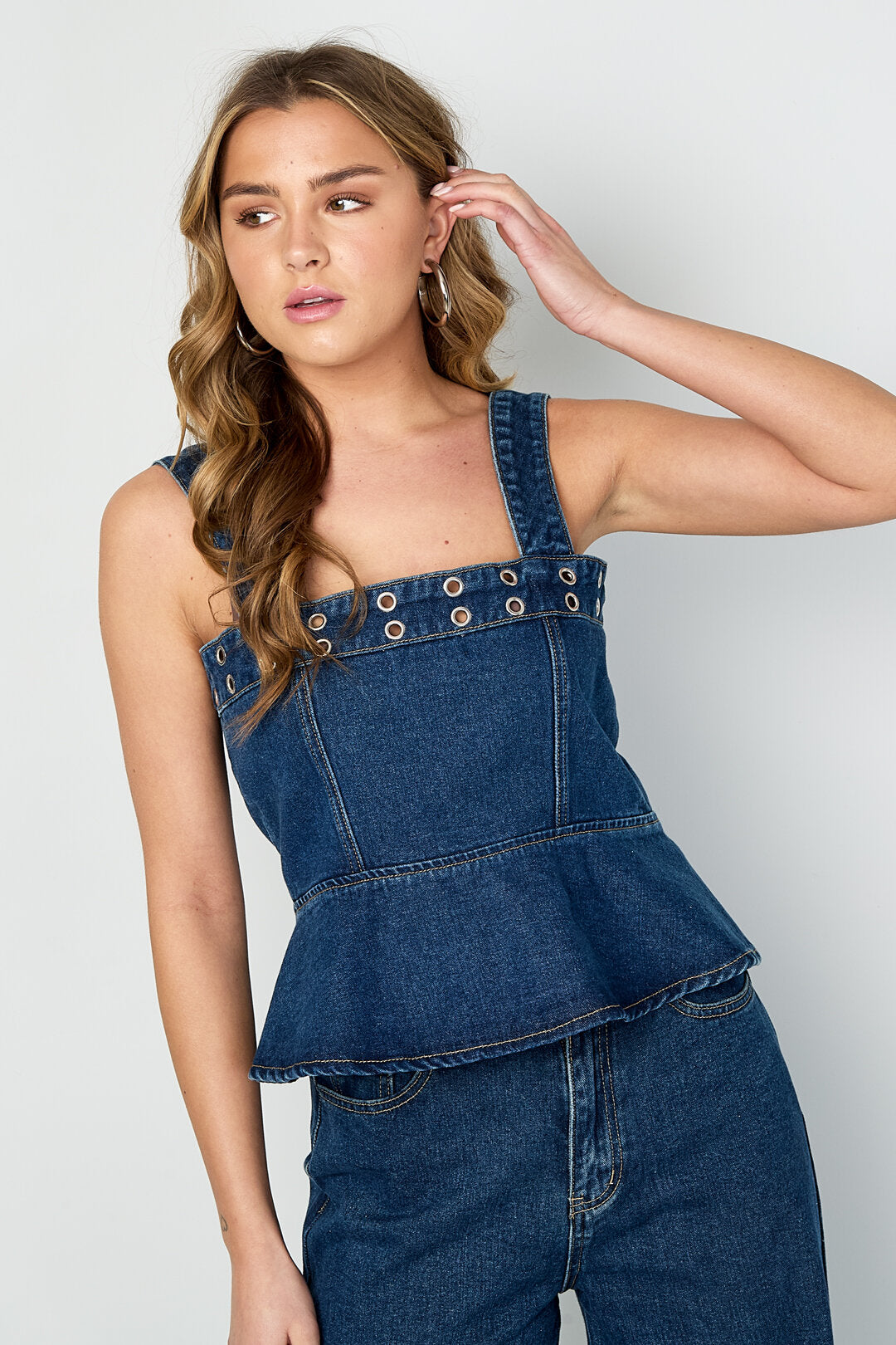 Gimme Women's Denim Top: All Fit, 2-Piece Set, Cotton Comfort