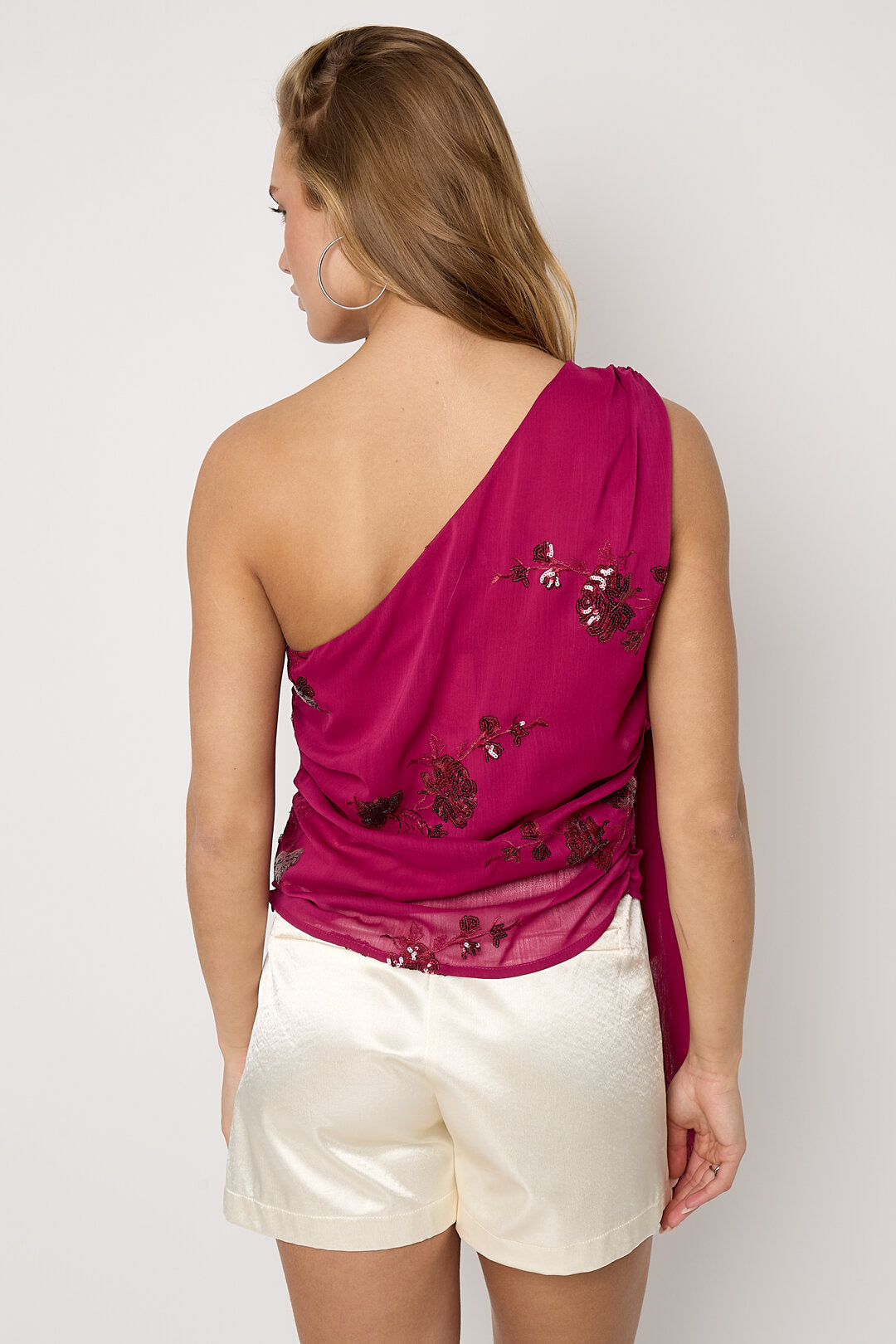 Elegant Floral Sleeveless Top for Spring/Summer